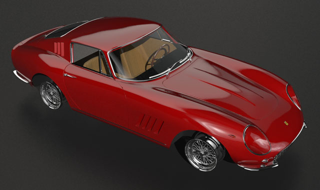 3d Model Ferrari 275 GTB NART Spyder Coupe